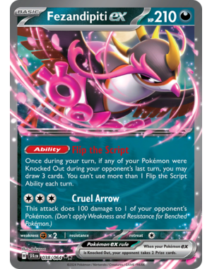 Pokemon Fezandipiti ex (038) Lightly Played Holofoil