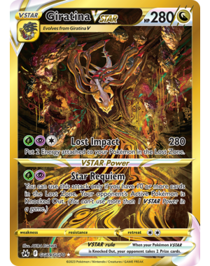 Pokemon Giratina VSTAR (Secret) (GG69) Near Mint Holofoil