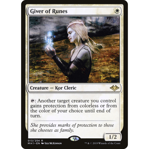 Magic: The Gathering Giver of Runes (013) Lightly Played