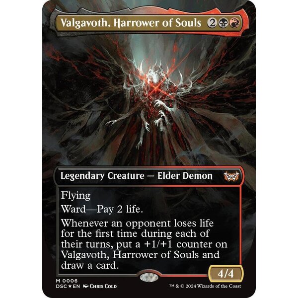 Magic: The Gathering Valgavoth, Harrower of Souls (Borderless) (006) Lightly Played Foil