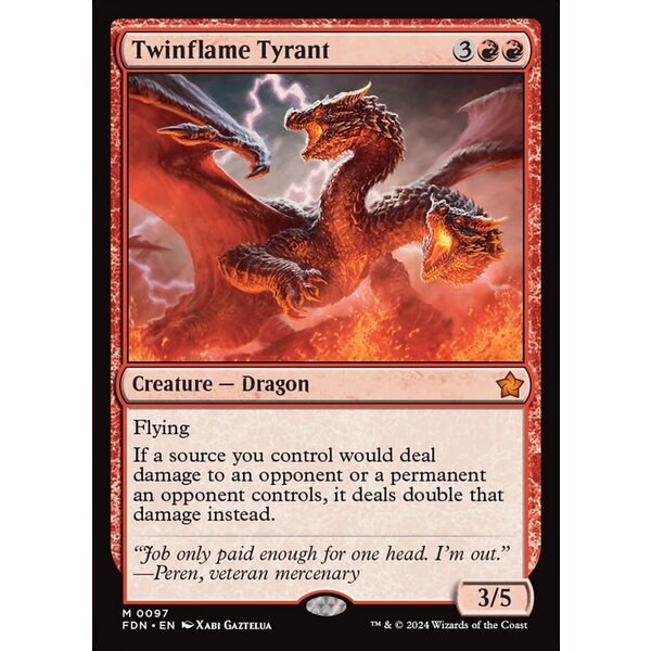 Magic: The Gathering Twinflame Tyrant (097) Lightly Played
