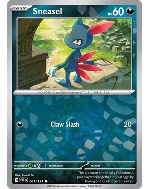 Pokemon Sneasel (Master Ball Pattern) (061) Lightly Played