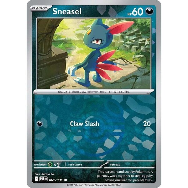 Pokemon Sneasel (Master Ball Pattern) (061) Lightly Played