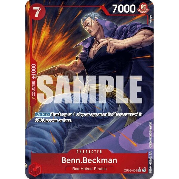 Bandai Benn.Beckman (Parallel) (OP09-009) Lightly Played