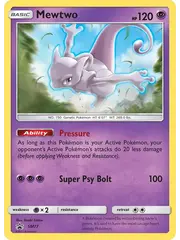 Pokemon Mewtwo (SM77) Lightly Played Holofoil