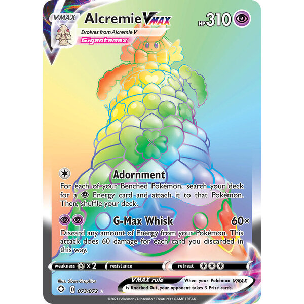 Pokemon Alcremie VMAX (Secret) (073) Lightly Played