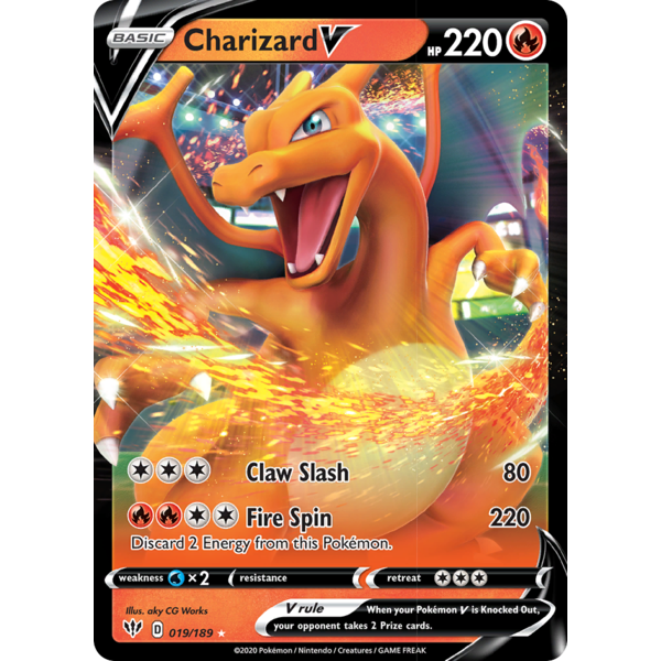 Pokemon Charizard V (019) Lightly Played