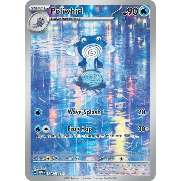 Pokemon Poliwhirl (176) Lightly Played