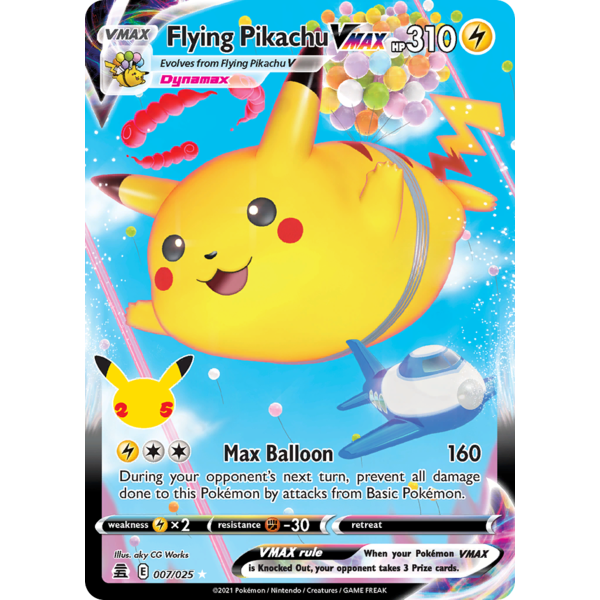 Pokemon Flying Pikachu VMAX (007) Lightly Played