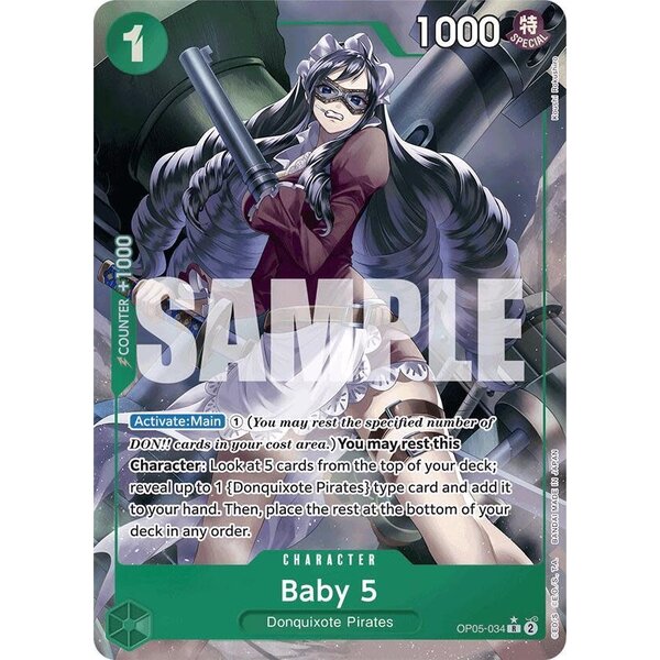 Bandai Baby 5 (OP05-034) (Full Art) Lightly Played
