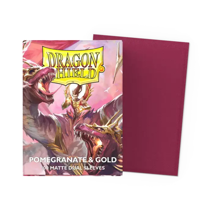 Arcane Tinmen Dragon Shield Dual Matte Pomegranate & Gold 100 Standard