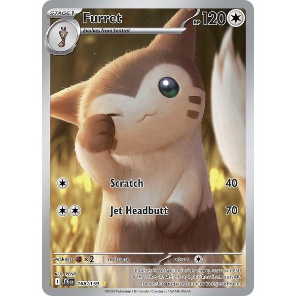 Pokemon Furret (168) Lightly Played Holofoil