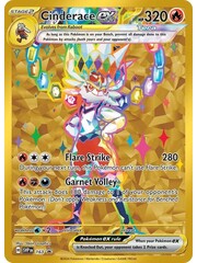 Pokemon Cinderace ex  (163) Lightly Played Holofoil