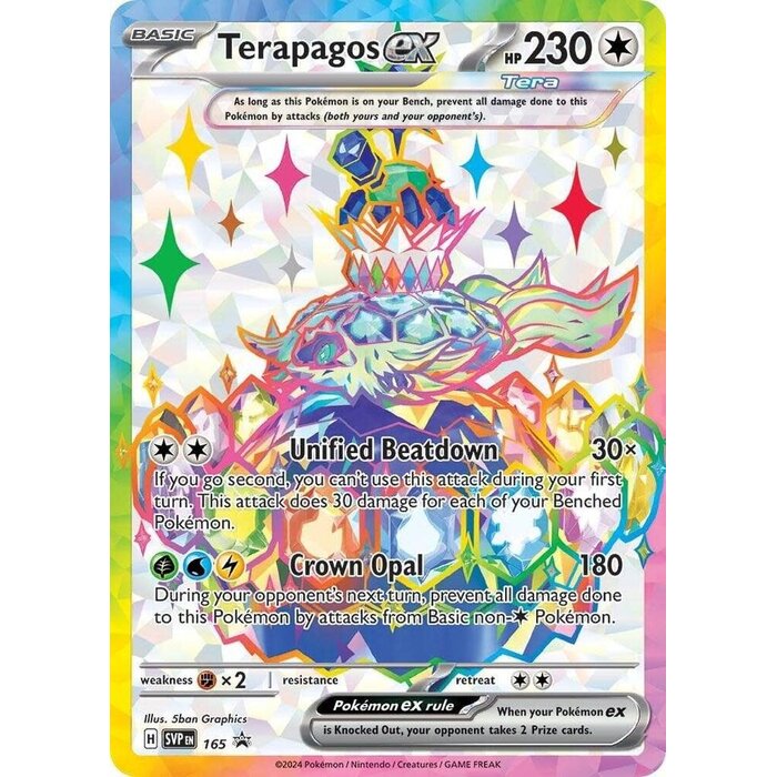 Pokemon Terapagos ex (165) Lightly Played Holofoil