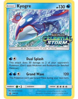 Pokemon Kyogre (SM129) Lightly Played Holofoil