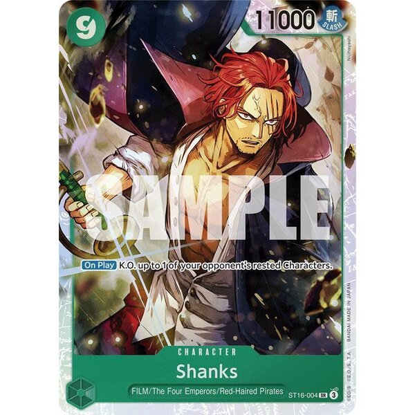 Bandai Shanks (ST16-004) Lightly Played Foil