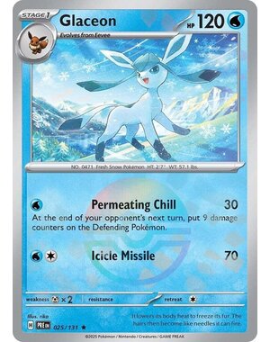 Pokemon Glaceon (Poke Ball Pattern) (025) Lightly Played Holofoil