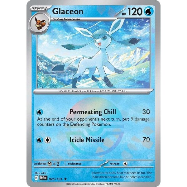 Pokemon Glaceon (Poke Ball Pattern) (025) Lightly Played Holofoil
