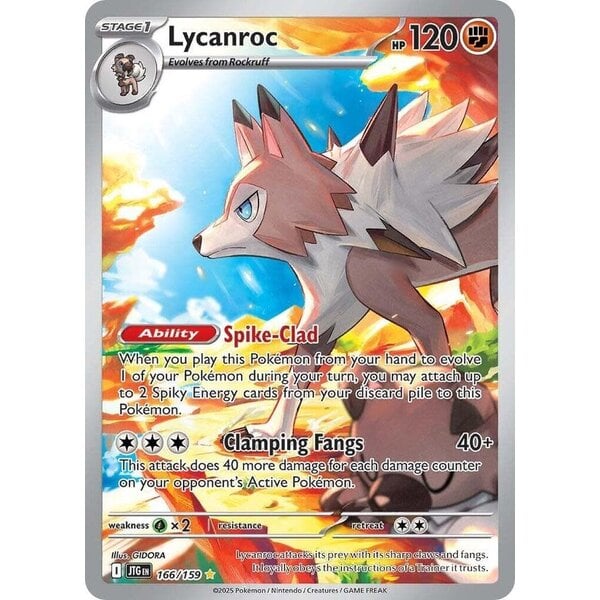 Pokemon Lycanroc (166) Lightly Played Holofoil