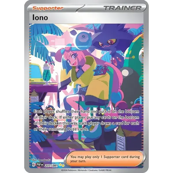 Pokemon Iono (237) Lightly Played Holofoil