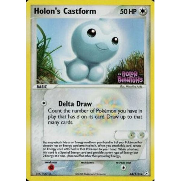 Pokemon Holon's Castform (Stamped) (044) Lightly Played Reverse Holofoil