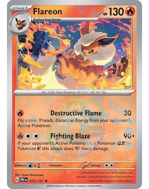 Pokemon Flareon (Master Ball Pattern) (013) Lightly Played