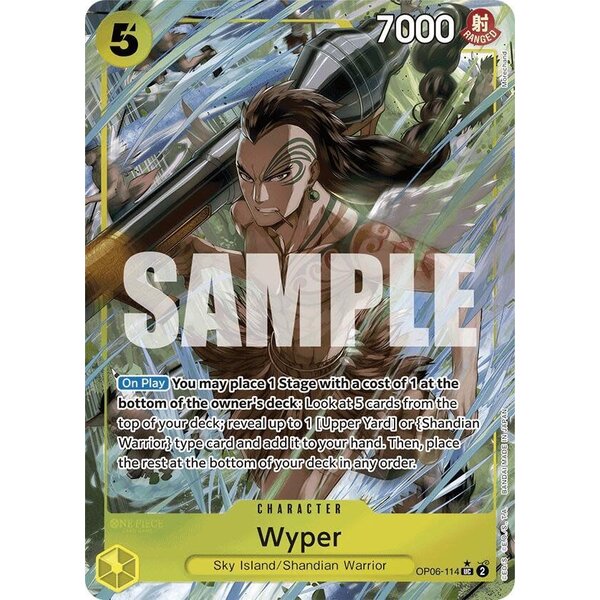 Bandai Wyper (Full Art) (OP06-114) Lightly Played