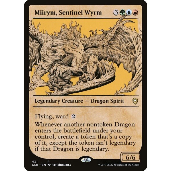 Magic: The Gathering Miirym, Sentinel Wyrm (Showcase) (431) Lightly Played