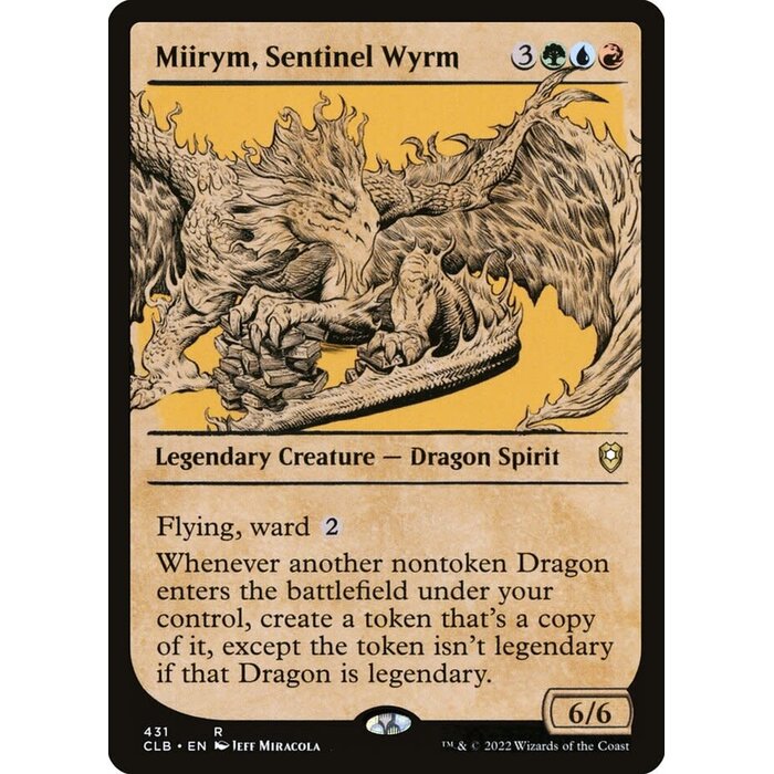 Magic: The Gathering Miirym, Sentinel Wyrm (Showcase) (431) Lightly Played