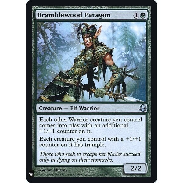 Magic: The Gathering Bramblewood Paragon (115) Lightly Played Foil