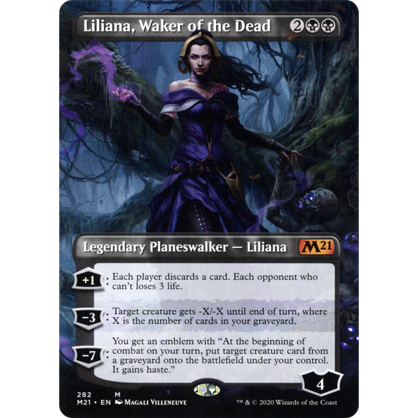 Magic: The Gathering Liliana, Waker of the Dead (Borderless) (282) Lightly Played