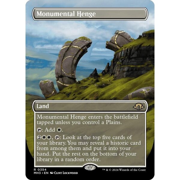 Magic: The Gathering Monumental Henge (Borderless) (354) Lightly Played Foil