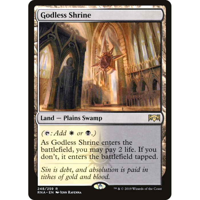 Magic: The Gathering Godless Shrine (248) Lightly Played