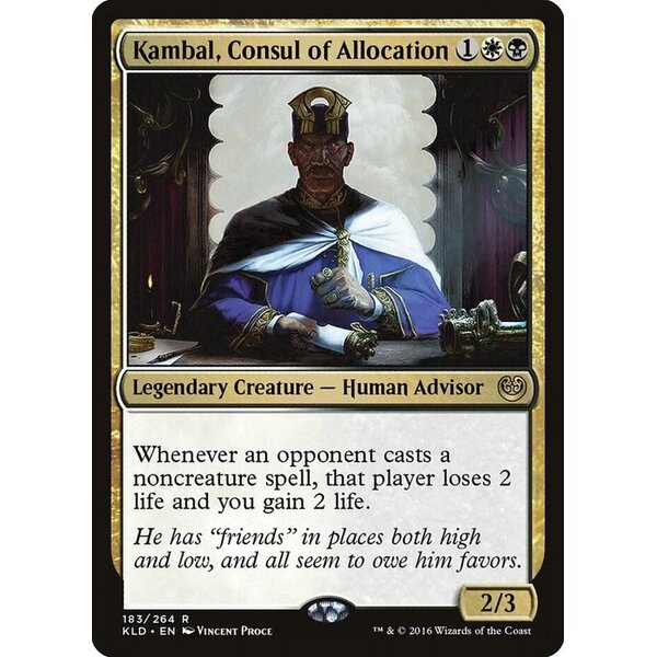 Magic: The Gathering Kambal, Consul of Allocation (183) Lightly Played