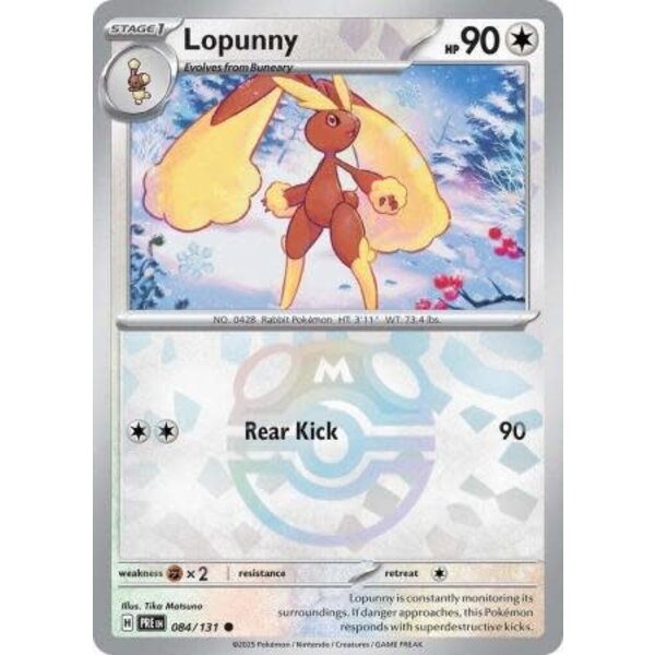 Pokemon Lopunny (Master Ball Pattern) (084) Lightly Played