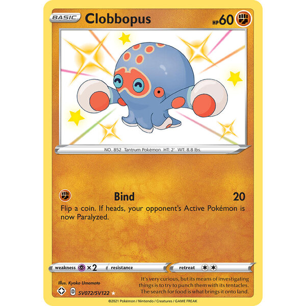 Pokemon Clobbopus (SV072) Lightly Played