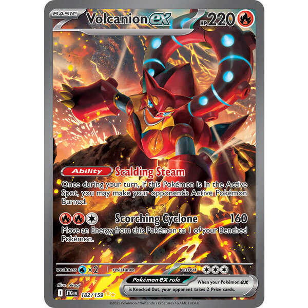 Pokemon Volcanion ex (182) Lightly Played Holofoil