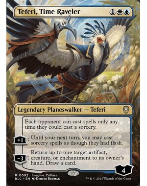 Magic: The Gathering Teferi, Time Raveler (Borderless) (092) Lightly Played