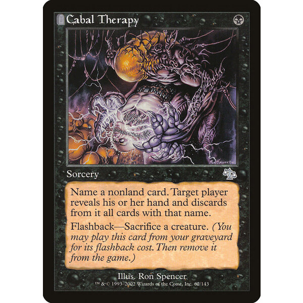 Magic: The Gathering Cabal Therapy (062) Lightly Played