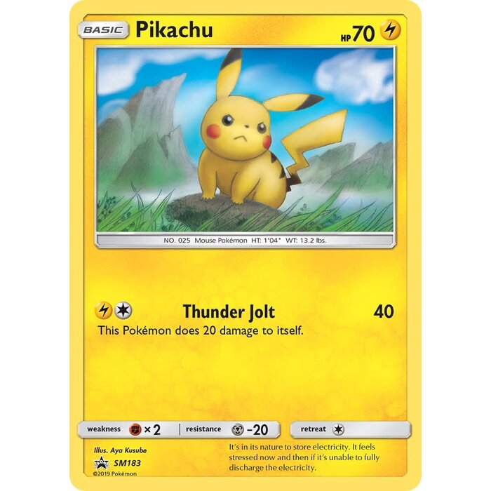 Pokemon Pikachu (SM183) Lightly Played Holofoil