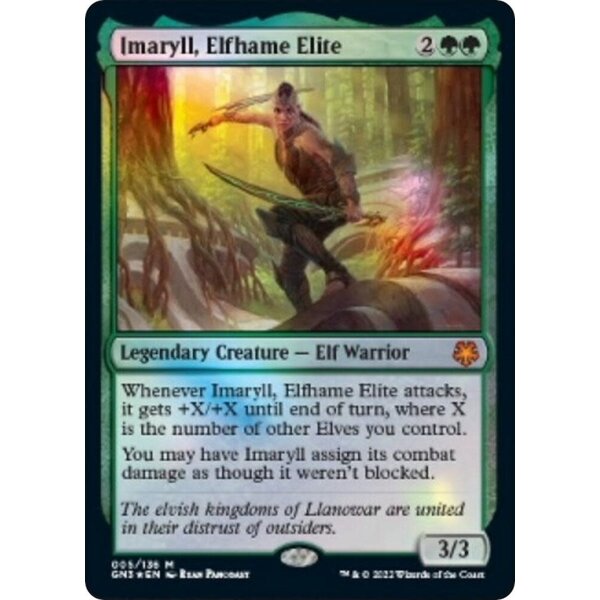 Magic: The Gathering Imaryll, Elfhame Elite (005) Lightly Played Foil