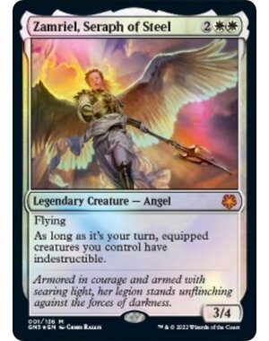 Magic: The Gathering Zamriel, Seraph of Steel (001) Lightly Played Foil
