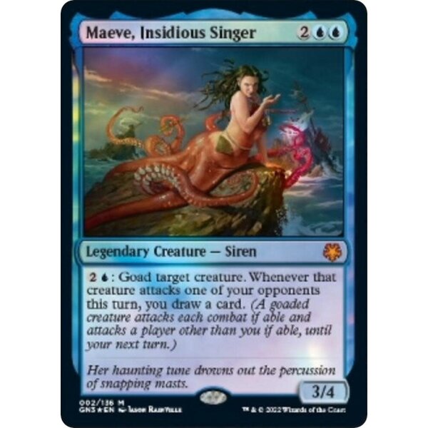 Magic: The Gathering Maeve, Insidious Singer (002) Lightly Played Foil