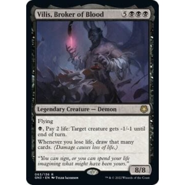 Magic: The Gathering Vilis, Broker of Blood (063) Lightly Played
