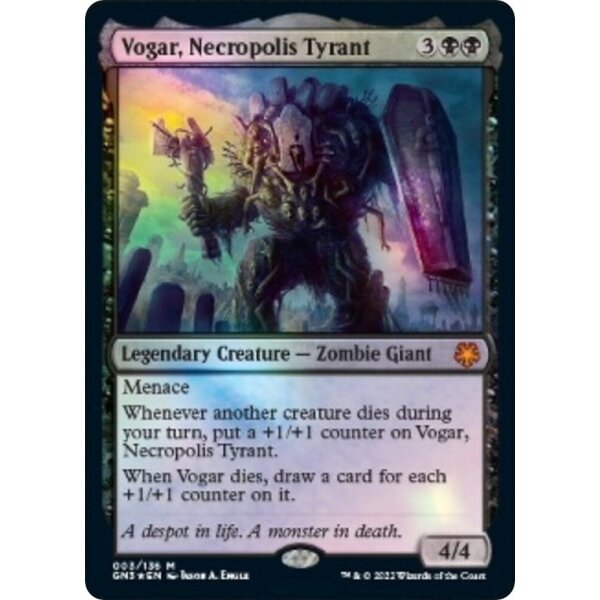 Magic: The Gathering Vogar, Necropolis Tyrant (003) Lightly Played Foil