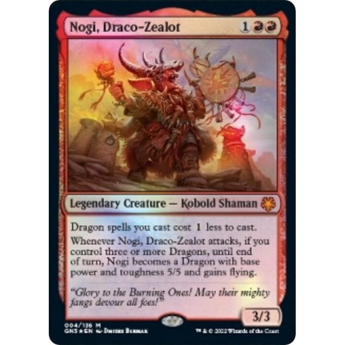 Magic: The Gathering Nogi, Draco-Zealot (004) Lightly Played Foil