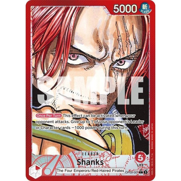Bandai Shanks (OP09-001) (Parallel) Near Mint