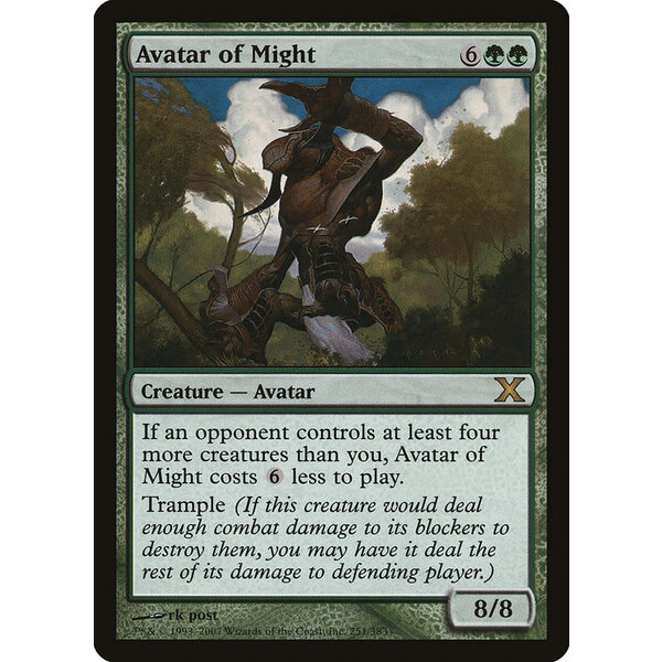 Magic: The Gathering Avatar of Might (251) Damaged
