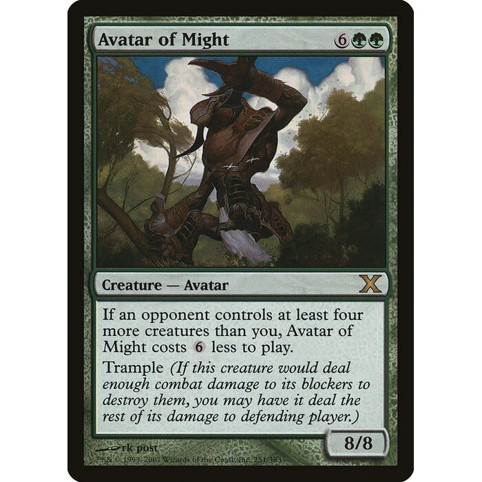 Magic: The Gathering Avatar of Might (251) Damaged