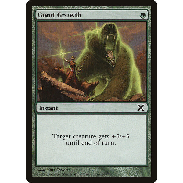 Magic: The Gathering Giant Growth (266) Moderately Played